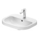 Duravit Aufsatzwaschtisch D-Code 55cm, mit Hahnloch, mit Überlauf, weiß-1