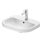 Duravit Aufsatzwaschtisch D-Code 55cm, mit Hahnloch, mit Überlauf, weiß