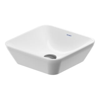Duravit Aufsatzwaschtisch D-Neo 40x40cm, o. ÜL, ohne Hahnlochbank, weiß
