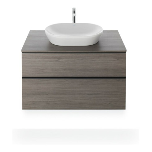 Duravit Aufsatzwaschtisch D-Neo 60x40cm, o. HL, ÜL, Hahnlochbank, weiß