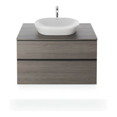 Duravit Aufsatzwaschtisch D-Neo 60x40cm, o. HL, ÜL, Hahnlochbank, weiß