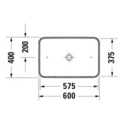 Duravit Aufsatzwaschtisch D-Neo 60x40cm, o. ÜL, ohne Hahnlochbank, weiß-5