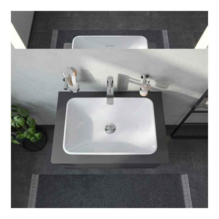 Duravit Aufsatzwaschtisch D-Neo 60x40cm, o. ÜL, ohne Hahnlochbank, weiß