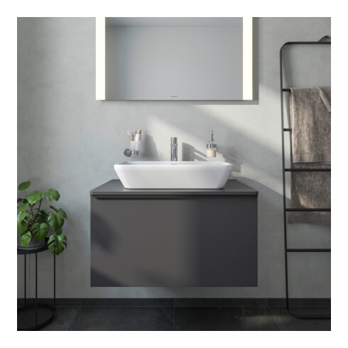 Duravit Aufsatzwaschtisch D-Neo 60x40cm, o. ÜL, ohne Hahnlochbank, weiß