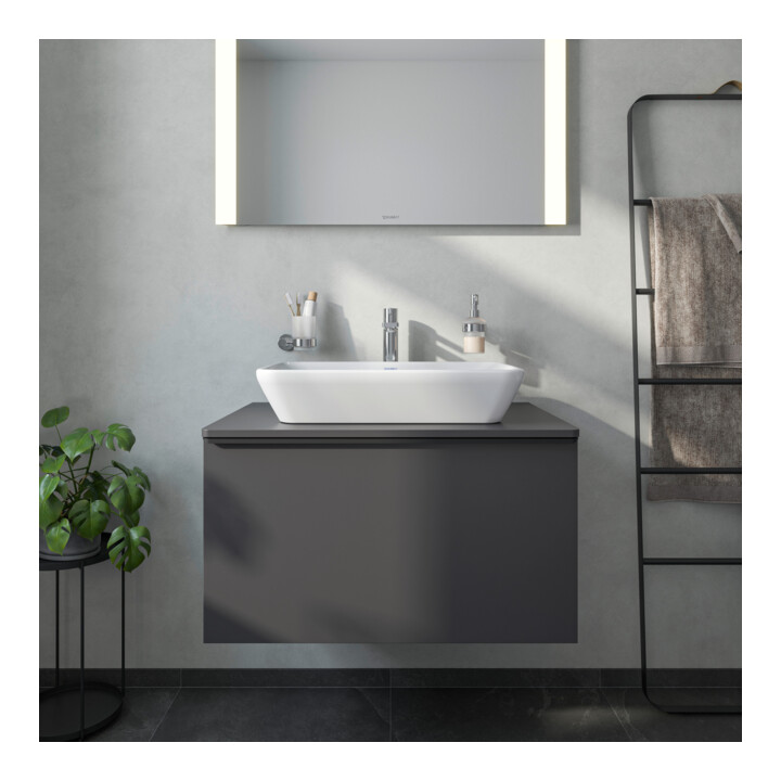 Duravit Aufsatzwaschtisch D-Neo 60x40cm, o. ÜL, ohne Hahnlochbank, weiß
