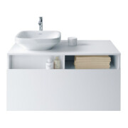 Duravit Aufsatzwaschtisch DuraStyle 43x43cm, geschli., o. HL, ÜL, HLB, weiß