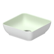 Duravit Aufsatzwaschtisch DuroCast + Sivida 30x30cm, I.Fa Blassgrün m, Auß.Fa w m