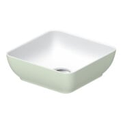 Duravit Aufsatzwaschtisch DuroCast + Sivida 30x30cm, I.Fa w m, Auß.Fa blassgrün ma
