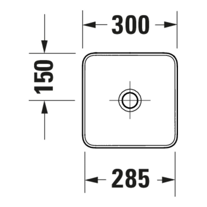 Duravit Aufsatzwaschtisch DuroCast + Sivida 30x30cm, I.Fa w m, Auß.Fa blassgrün ma