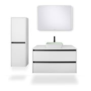 Duravit Aufsatzwaschtisch DuroCast + Sivida 40x40cm, I.Fa Blassgrün m, Auß.Fa w m-2