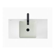 Duravit Aufsatzwaschtisch DuroCast + Sivida 40x40cm, I.Fa Blassgrün m, Auß.Fa w m-5