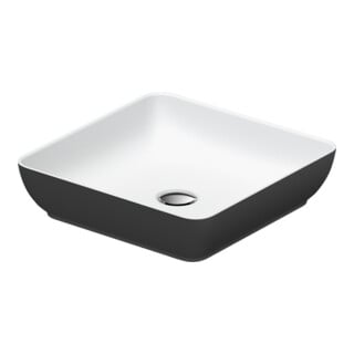 Duravit Aufsatzwaschtisch DuroCast + Sivida 40x40cm, I.Fa w m, Auß.Fa dunkelgr. ma