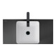 Duravit Aufsatzwaschtisch DuroCast + Sivida 40x40cm, I.Fa w m, Auß.Fa dunkelgr. ma