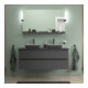 Duravit Aufsatzwaschtisch DuroCast + Sivida 40x40cm, I.Fa w m, Auß.Fa dunkelgr. ma
