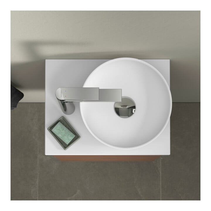 Duravit Aufsatzwaschtisch DuroCast + Sivida d= 30cm, weiß seidenmatt