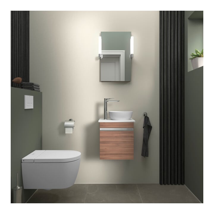 Duravit Aufsatzwaschtisch DuroCast + Sivida d= 30cm, weiß seidenmatt