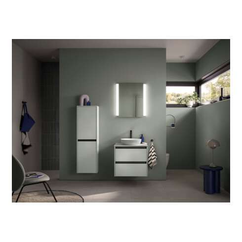 Duravit Aufsatzwaschtisch DuroCast + Sivida d 40cm, I.Fa w m, Auß.Farbe blassgrün ma