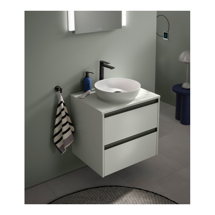 Duravit Aufsatzwaschtisch DuroCast + Sivida d 40cm, I.Fa w m, Auß.Farbe blassgrün ma