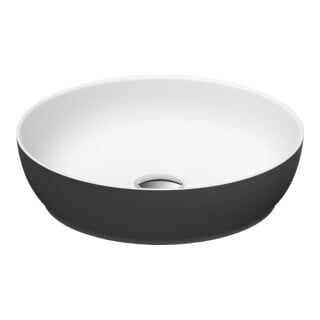 Duravit Aufsatzwaschtisch DuroCast + Sivida d 40cm, I.Fa w m, Auß.Farbe dunkelgr. ma