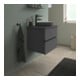 Duravit Aufsatzwaschtisch DuroCast + Sivida d 40cm, I.Fa w m, Auß.Farbe dunkelgr. ma