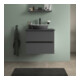 Duravit Aufsatzwaschtisch DuroCast + Sivida d 40cm, I.Fa w m, Auß.Farbe dunkelgr. ma