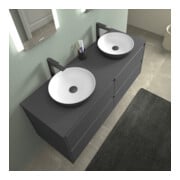Duravit Aufsatzwaschtisch DuroCast + Sivida d 40cm, I.Fa w m, Auß.Farbe dunkelgr. ma-5