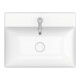 Duravit Aufsatzwaschtisch geschli. DuraSquare 60x47cm, o. ÜL, m HLB, 1 Hahnloch, weiß