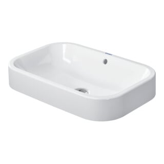 Duravit Aufsatzwaschtisch Happy D.2 60x40cm, geschli., o. HL, HLB, m ÜL, we