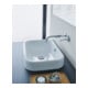 Duravit Aufsatzwaschtisch Happy D.2 60x40cm, geschli., o. HL, HLB, m ÜL, we