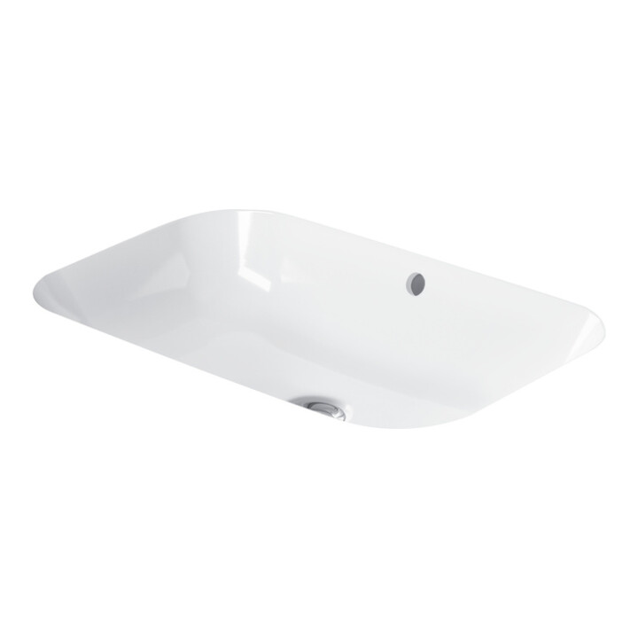 Duravit Aufsatzwaschtisch Happy D.2 60x40cm, geschli., o. HL, HLB, m ÜL, we