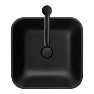 Duravit Aufsatzwaschtisch Happy D.2 Plus 40x40, gs, o HL, ÜL, HLB, anthr. ma