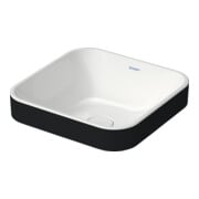 Duravit Aufsatzwaschtisch Happy D.2 Plus 40x40, gs, o HL, ÜL, HLB, we/anthr. ma-2