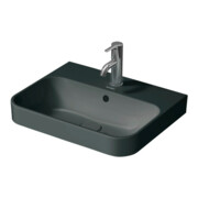 Duravit Aufsatzwaschtisch Happy D.2 Plus 50x40cm, gs, m HL, ÜL, HLB, anthr. m WG-4