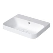 Duravit Aufsatzwaschtisch Happy D.2 Plus 60x46, geschli., o HL, m ÜL, HLB, weiß