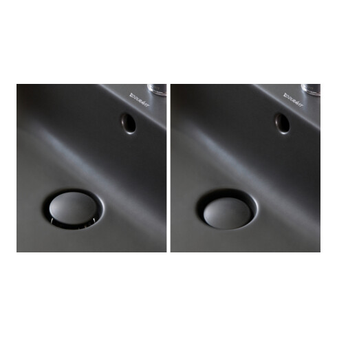 Duravit Aufsatzwaschtisch Happy D.2 Plus 60x46, gs, o HL, m ÜL, HLB, anthr. ma
