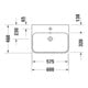 Duravit Aufsatzwaschtisch Happy D.2 Plus 60x46, gs, o HL, m ÜL, HLB, we/anthr. ma-5