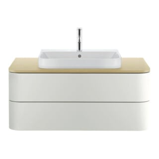 Duravit Aufsatzwaschtisch Happy D.2 Plus 60x46cm, geschli., m HL, ÜL, HLB, weiß