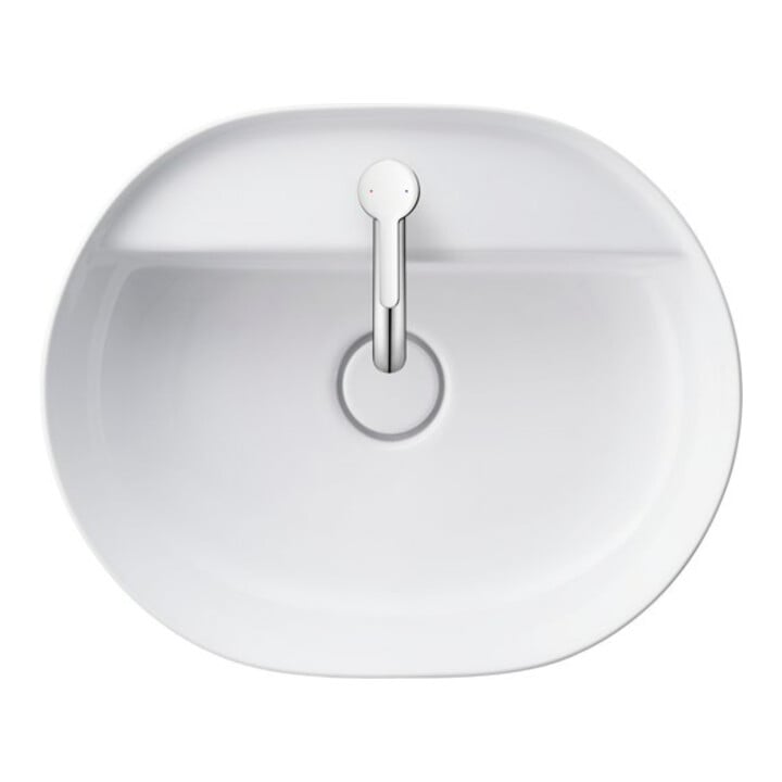 Duravit Aufsatzwaschtisch Luv 50x35cm, gs, m HL, o. ÜL, m HLB, we