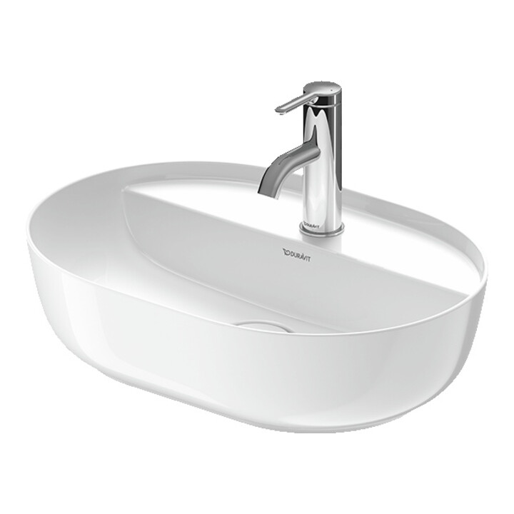 Duravit Aufsatzwaschtisch Luv 50x35cm, gs, m HL, o. ÜL, m HLB, we/we