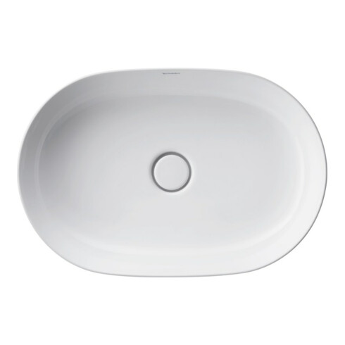Duravit Aufsatzwaschtisch Luv 60x40cm, geschli., o. HL, ÜL, HLB, weiß