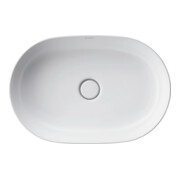 Duravit Aufsatzwaschtisch Luv 60x40cm, geschli., o. HL, ÜL, HLB, weiß