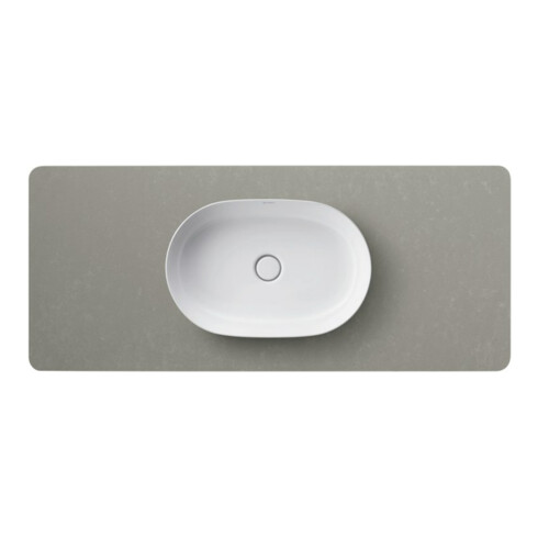 Duravit Aufsatzwaschtisch Luv 60x40cm, geschli., o. HL, ÜL, HLB, weiß