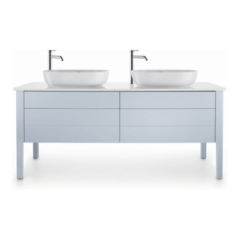 Duravit Aufsatzwaschtisch Luv 60x40cm, geschli., o. HL, ÜL, HLB, weiß