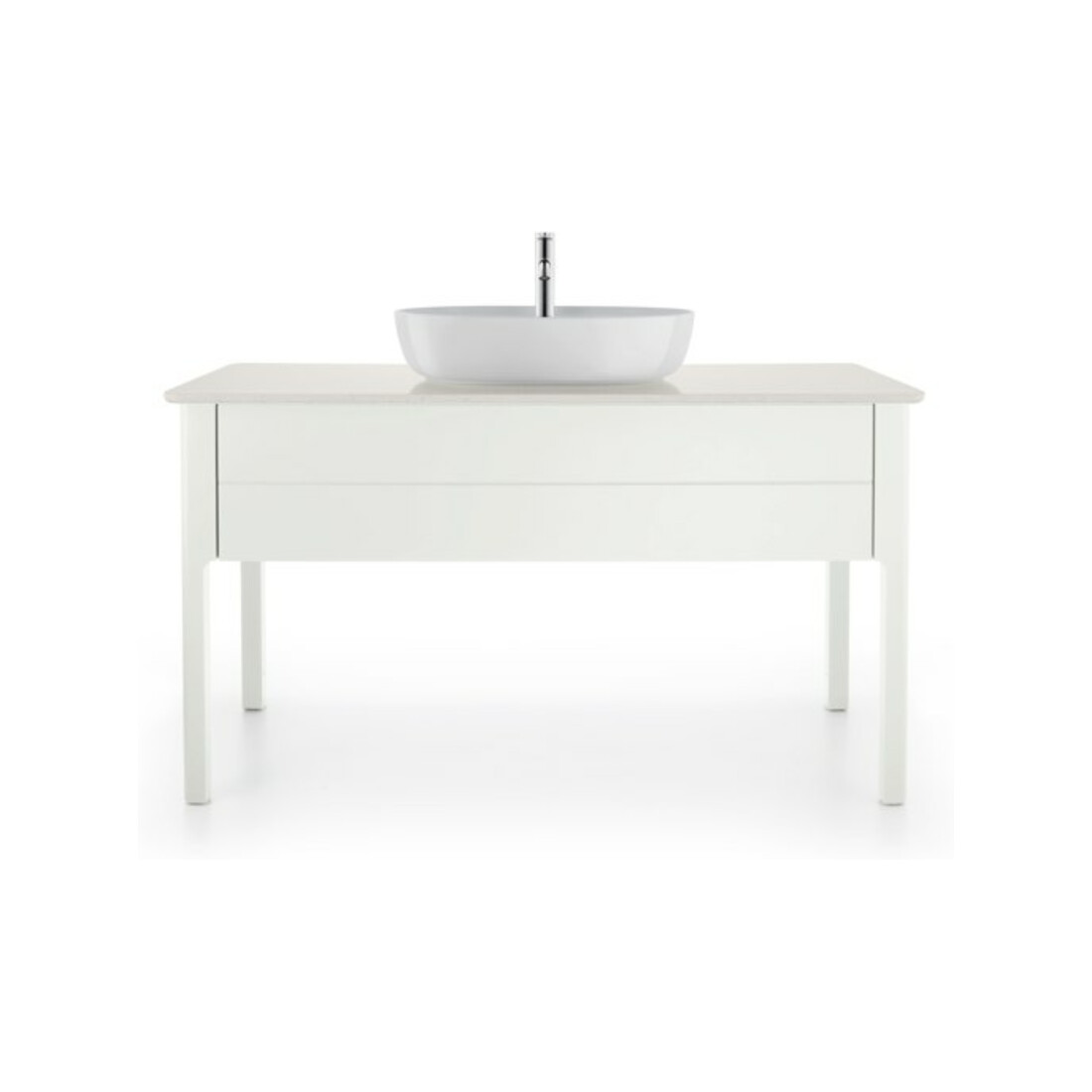 Duravit Aufsatzwaschtisch Luv 60x40cm, gs, m HL, o. ÜL, m HLB, we