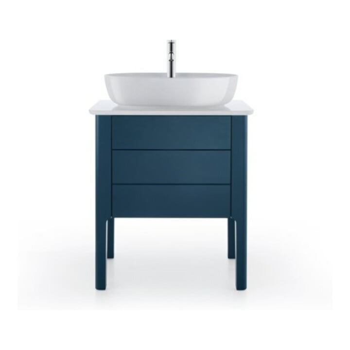 Duravit Aufsatzwaschtisch Luv 60x40cm, gs, m HL, o. ÜL, m HLB, we