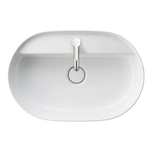 Duravit Aufsatzwaschtisch Luv 60x40cm, gs, m HL, o. ÜL, m HLB, we