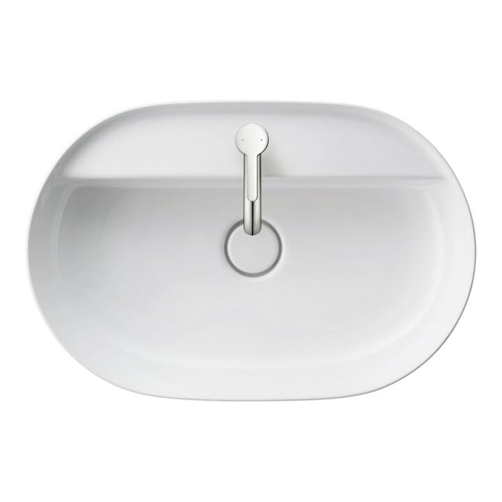 Duravit Aufsatzwaschtisch Luv 60x40cm, gs, m HL, o. ÜL, m HLB, we