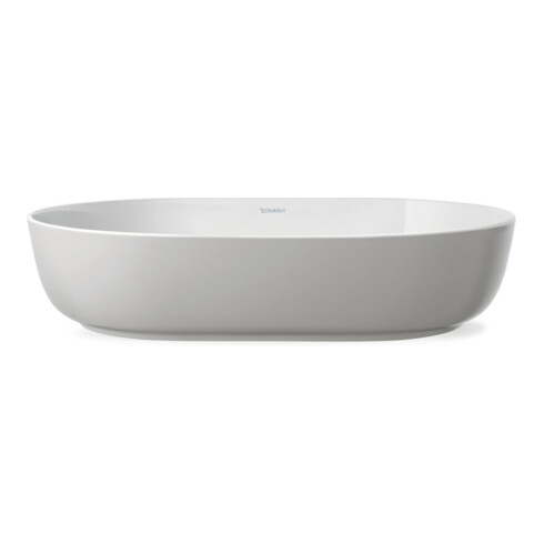 Duravit Aufsatzwaschtisch Luv 60x40cm, gs, o L, Ü, HLB, we/grau s-matt