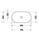 Duravit Aufsatzwaschtisch Luv 70x40cm, geschli., o. HL, ÜL, HLB, we/we-4