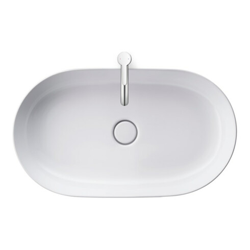Duravit Aufsatzwaschtisch Luv 70x40cm, geschli., o. HL, ÜL, HLB, weiß
